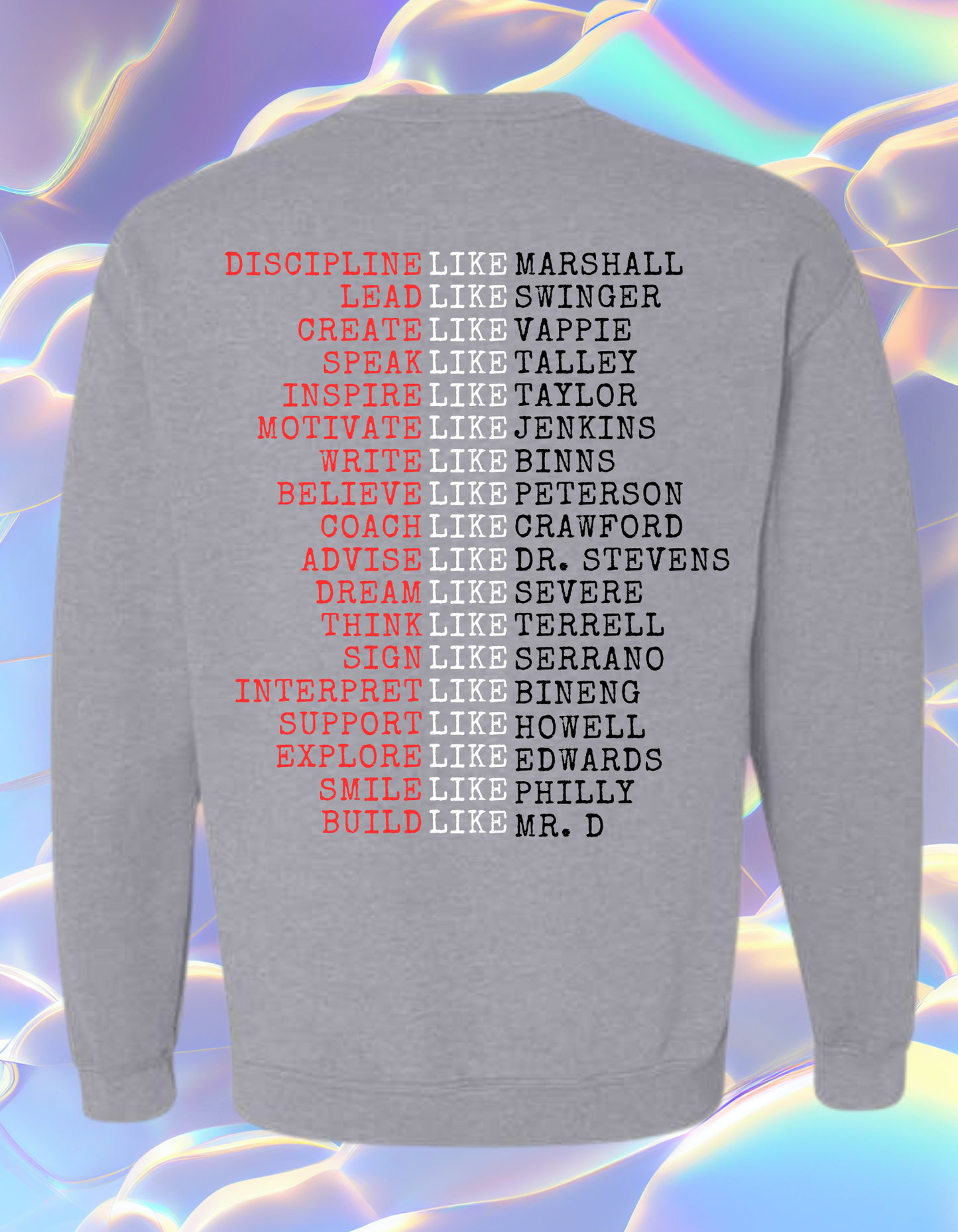 MMMS Elite 8th Grade quality over Quantity Crew Neck Sweatshirt