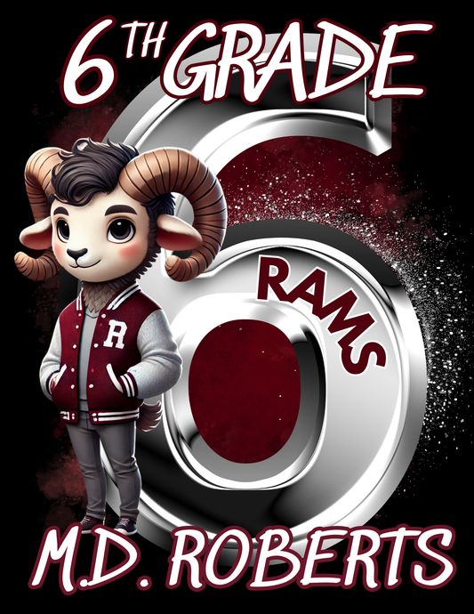 M.D. Roberts 6th Grade Spirit Shirt